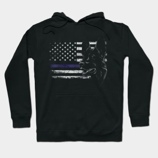 Bulldog american flag Hoodie